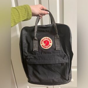 Black Fjallraven Kanken Backpack